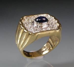 Brillant - Saphir - Ring