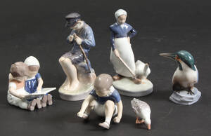 Royal Copenhagen samt BG. Div. figurer 6