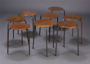 Dansk møbelproducent, samling taburetter 8