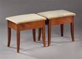 Frits Henningsen, tilskrevet. Et par taburetter. 2