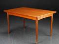 Spisebord med hollandsk udtræk, teak, 1950erne, dansk møbelproducent