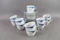 Kaffekoppar med fat Royal Copenhagen Musselmalet 25 delar