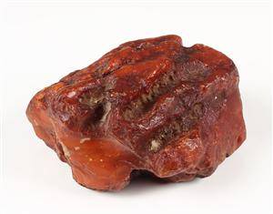 Uforarbejdet dansk ravklump, ca. 433 g.