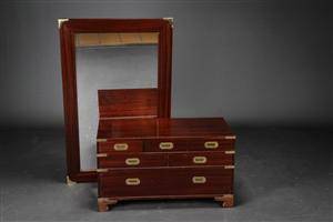 Military style kommode og spejl 2