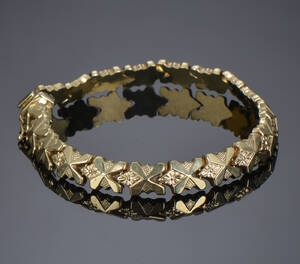 Armbånd af 14 kt guld, vægt ca. 12,0 gram.  