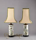Par kinesiske bordlamper, 1900-tallets 1. halvdel. 2