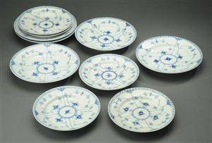 Kgl. Porcelæn. Musselmalet halvblonde 10