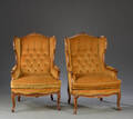 Et par øreklapstole i rokokostil 2