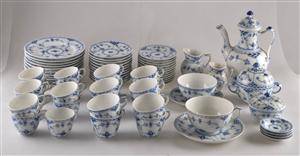 Royal Copenhagen. Kaffe- samt mockaservis, Musselmalet