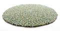 Rug Balls Green, tæppe af new zealandsk uld Ø 140 cm.