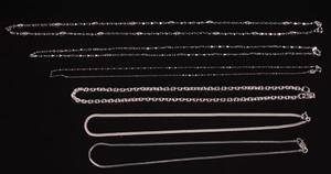 Samling sølvkæder af sterlingsølv 6