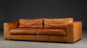 Tre-personers sofa af læder