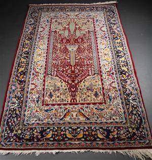 Pakistansk tæppe, Livets Træ, 140x216 cm.