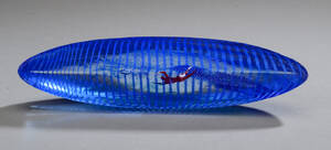 Bertil Vallien for Kosta Boda. Glasskulptur i form af båd båt 