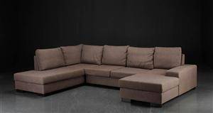 Stor sofa med chaiselongue 3