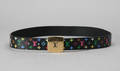 Louis Vuitton. Sortmulticolor bælte str. 75 cm.