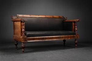 Biedermeier sofa, mahogni