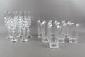 Champagneglas 5 st och drinkglas 7 st i kristall