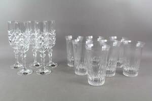 Champagneglas 5 st och drinkglas 7 st i kristall