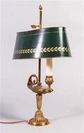 Bordslampa, mässing, 1900-talets andra hälft