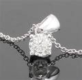 Pendant in 14k set with brilliant cut diamond 0.50 ct