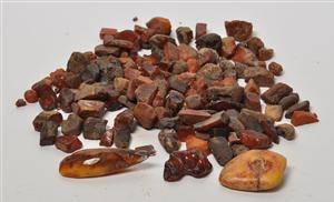 Dansk Rav - Samling rav - ca 240 gram - Fanø