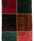 Handknuten persisk gallerimatta, patchwork 507 x 84 cm