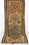 Orientalisk flatvävd matta, Harsin Kelim, 337x137