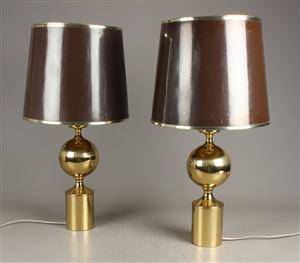 Par bordlamper, messing, 1970erne 2