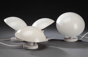 Poul Henningsen. Fire væglamper, PH-Hatte. m. defekter 4