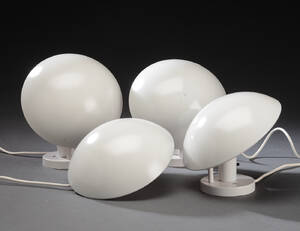 Poul Henningsen. Fire væglamper, PH-Hatte. m. defekter 4