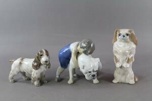 Figuriner 3 st, Royal Copenhagen och Bing  Gröndahl 2 st