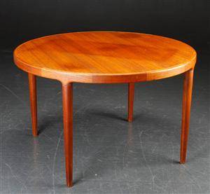 Spisebord af teak med udtræk, 1950erne, dansk møbeldesign 3