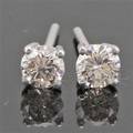 Earrings in 14k set with brilliant cut diamonds 0.56 ct 