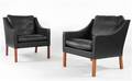 Børge Mogensen. Par lænestole model 2207. 2