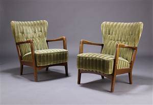 Fritz Hansen. Par lænestole, 1940erne 2
