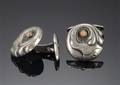 Par manchetknapper af sølv Georg Jensen