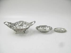 Fat  skålar, 3 del. silver