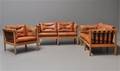 Sofagruppe 2 x topersoners sofa samt 1 stol 3