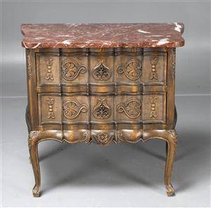 Byrå med stenskiva, blandstil, tidigt 1900-tal