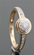 Diamond ring in gold approx. 0.33ct