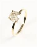 Ring, 14 kt guld, brillant