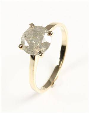 Ring, 14 kt guld, brillant
