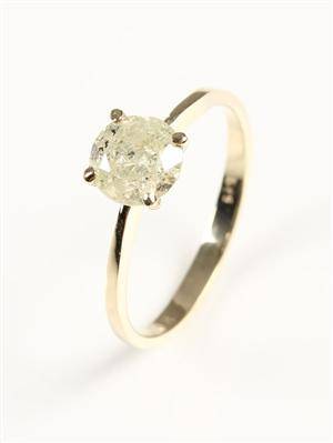 Ring, 14 kt guld, brillant