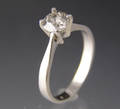 Solitaire ring ca. 0.73 ct.