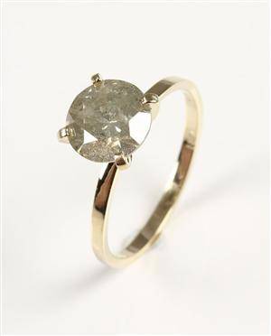 Ring, 14 kt guld, brillant