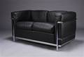 Le Corbusier. LC2 Fritstående to-pers. sofa