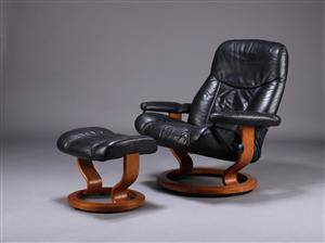 Stressless lænestol samt skammel 2