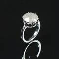 Solitaire ring i 14 kt. rhodineret guld med 8.43 ct. brillant