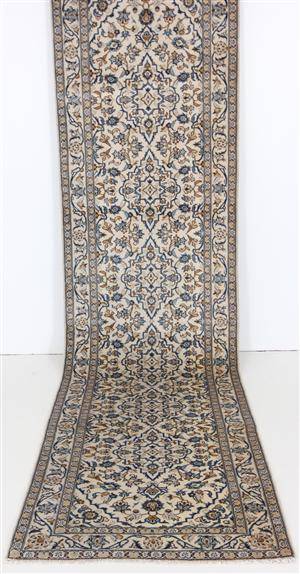 Gallerimatta, persisk Kashan, 395 x 100 cm